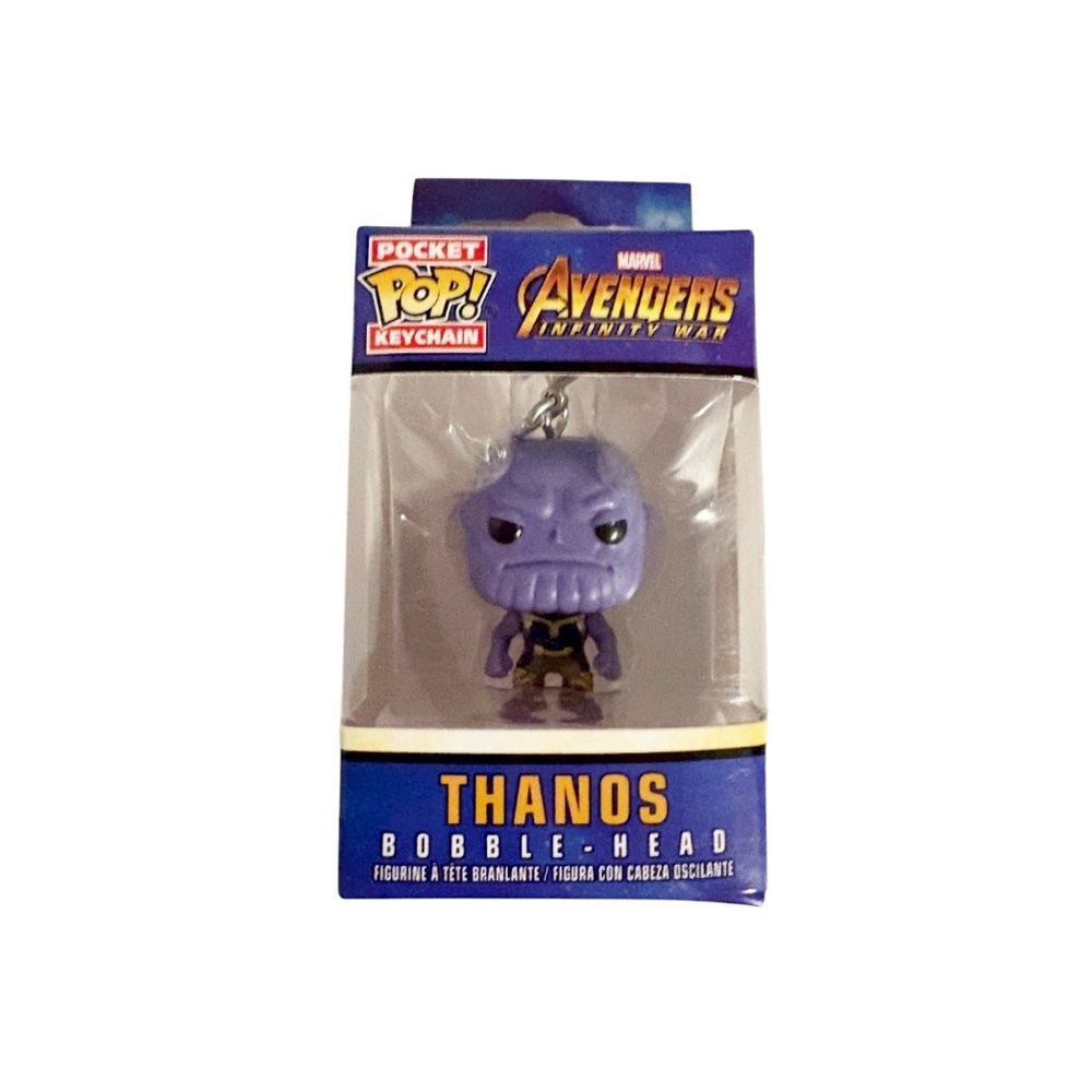 NEW Thanos Avengers Bobble Head Pocket Pop Figure Keychain